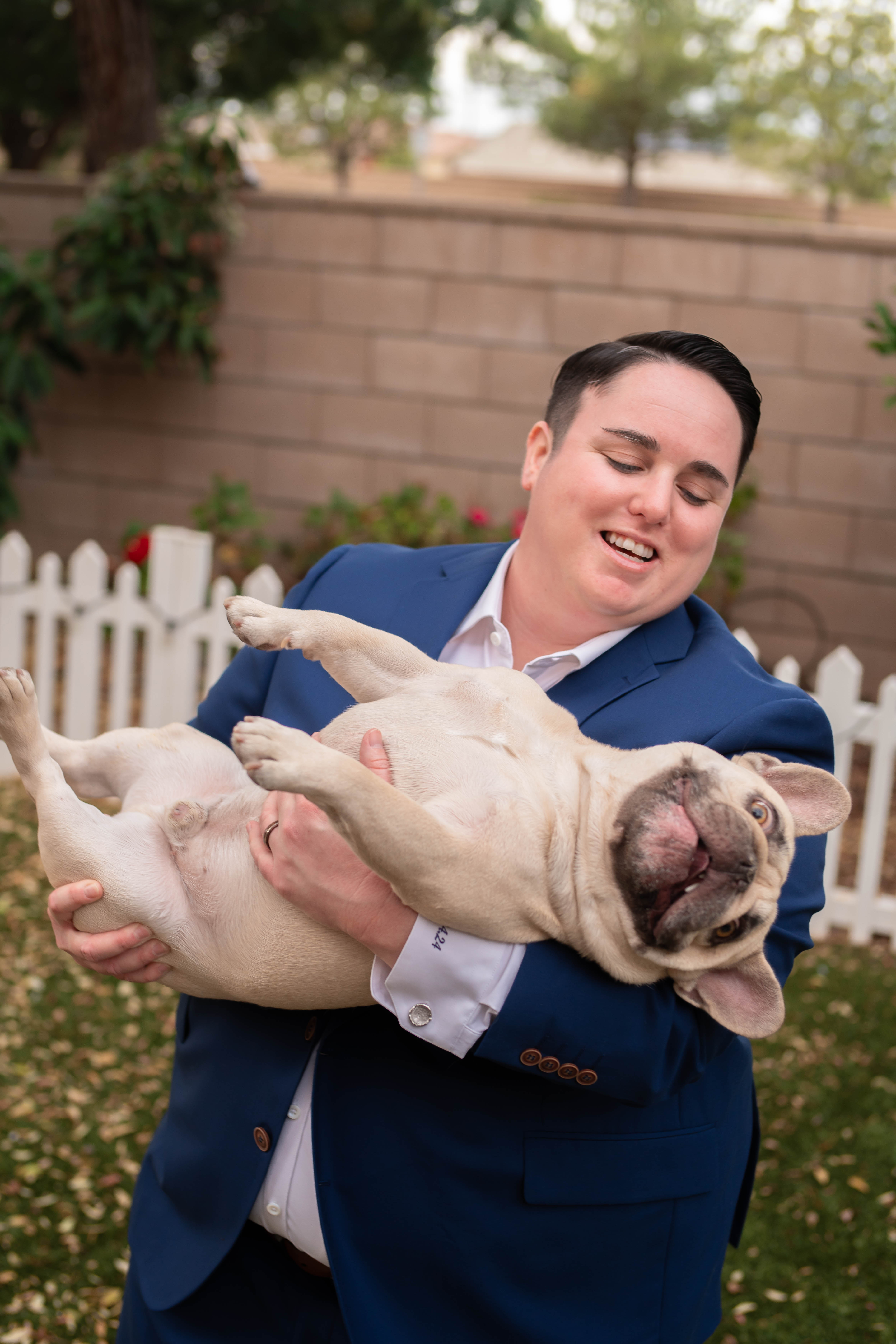 Kathryn Sirp with pet doc